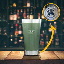 Copo Térmico com Abridor de Garrafa 473 ml - Verde Musgo