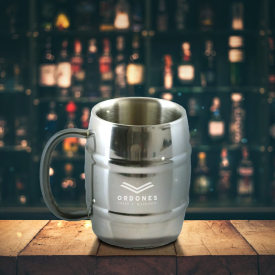 Caneca Barril 420 ml - Inox